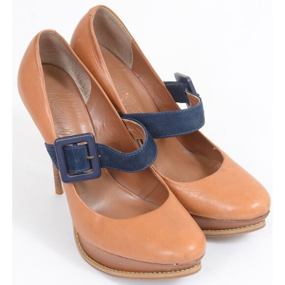 Lilly's Closet Maryjane Two-Tone Pump Stiletto Heels Size 8.5 (EUR 39) - Picture 5 of 6